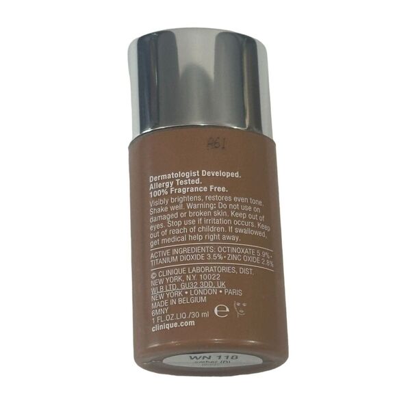 Clinique Even Better Foundation SPF 15 WN 118 Amber 1 Fl Oz Full Size - Picture 2 of 8